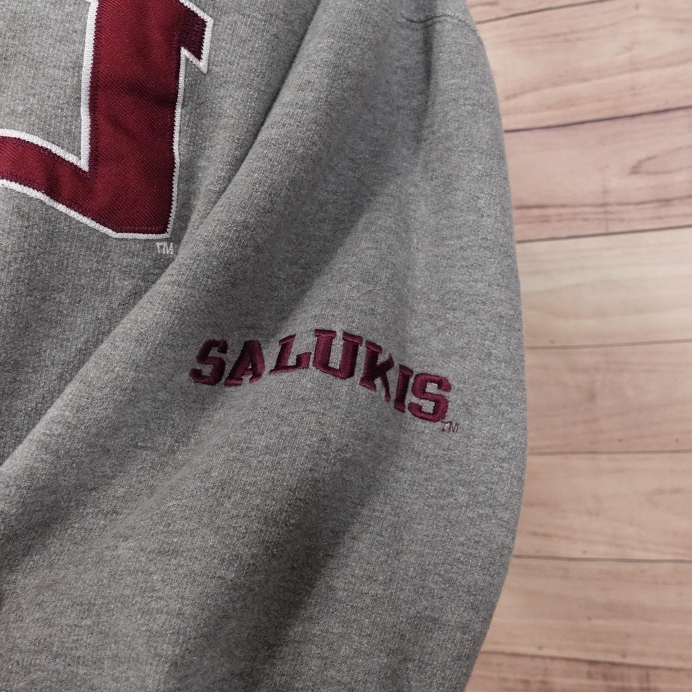 Southern Illinois Salukis Hoodie Sweatshirt Gray NCAA SIU Mens XL - Picture 3 of 7